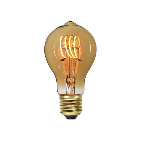 LED-lamppu E27 TA60 Decoled Spiral Amber