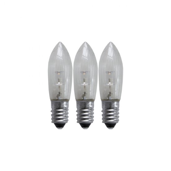 3-pakkausiset varalamput, standard, universaali LED 0.2W E10 - 10-55V