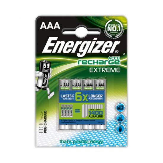 Batterier Energizer Recharge Extreme AAA/LR03 Plus 4-pack